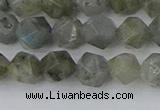 CLB993 15.5 inches 8mm faceted nuggets labradorite gemstone beads