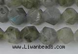 CLB994 15.5 inches 10mm faceted nuggets labradorite gemstone beads