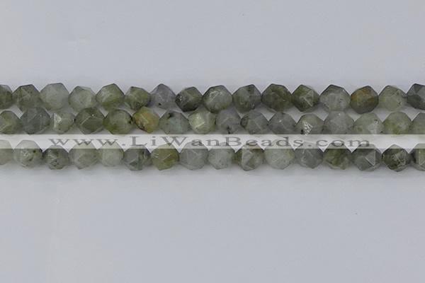 CLB995 15.5 inches 12mm faceted nuggets labradorite gemstone beads