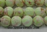 CLE201 15.5 inches 6mm round lemon turquoise beads wholesale