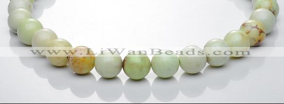 CLE21 16 inch round lemon turquoise 14mm gemstone bead Wholesale