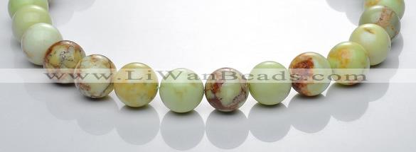 CLE22 16mm lemon turquoise round gemstone beads Wholesale