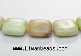 CLE24 lemon turquoise 12*12mm square gemstone beads Wholesale