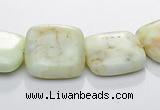 CLE25 square lemon turquoise 15*15mm gemstone beads Wholesale