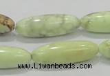 CLE36 15.5 inches 10*30mm rice lemon turquoise beads wholesale