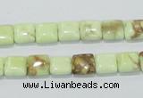 CLE38 15.5 inches 8*8mm square lemon turquoise beads wholesale