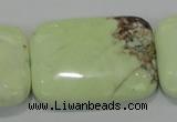 CLE44 15.5 inches 30*40mm rectangle lemon turquoise beads wholesale