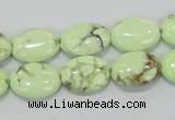 CLE46 15.5 inches 12*16mm oval lemon turquoise beads wholesale