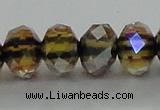 CLG43 14 inches 8*10mm faceted rondelle handmade lampwork beads