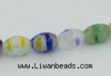 CLG503 16 inches 6*8mm rice lampwork glass beads wholesale