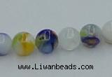 CLG508 16 inches 6mm round lampwork glass beads wholesale