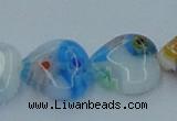 CLG525 16 inches 12*12mm heart lampwork glass beads wholesale