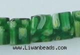 CLG565 16 inches 8*8mm cube lampwork glass beads wholesale