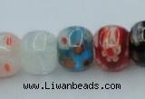 CLG571 16 inches 8*10mm rondelle lampwork glass beads wholesale