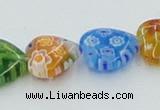 CLG580 16 inches 12*12mm heart lampwork glass beads wholesale