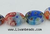 CLG589 16 inches 10*12mm oval lampwork glass beads wholesale