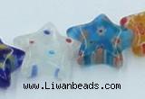 CLG592 16 inches 14*14mm star lampwork glass beads wholesale