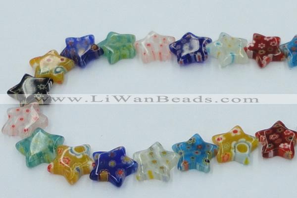 CLG593 16 inches 18*18mm star lampwork glass beads wholesale