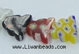 CLG595 16 inches 10*12mm butterfly lampwork glass beads wholesale