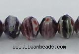 CLG60 15 inches 8*10mm faceted rondelle handmade lampwork beads