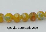 CLG601 16 inches 6mm round lampwork glass beads wholesale