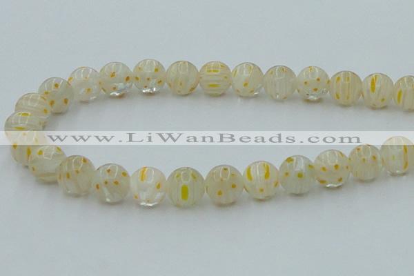 CLG606 16 inches 12mm round lampwork glass beads wholesale