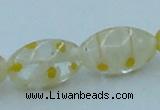 CLG614 3PCS 16 inches 10*16mm rice lampwork glass beads wholesale