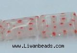 CLG619 5PCS 16 inches 10*14mm rectangle lampwork glass beads wholesale