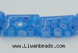 CLG620 5PCS 16 inches 10*14mm rectangle lampwork glass beads wholesale