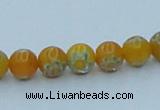 CLG623 10PCS 16 inches 6mm round lampwork glass beads wholesale