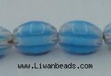 CLG631 5PCS 16 inches 10*14mm oval lampwork glass beads wholesale