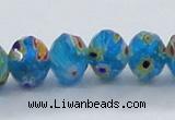 CLG65 15 inches 8*10mm faceted rondelle handmade lampwork beads