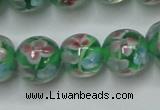 CLG753 15.5 inches 10mm round lampwork glass beads wholesale