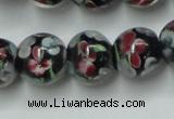 CLG754 15.5 inches 10mm round lampwork glass beads wholesale