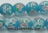 CLG755 15.5 inches 10mm round lampwork glass beads wholesale