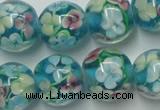 CLG763 15 inches 12mm round lampwork glass beads wholesale