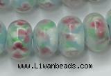 CLG773 14.5 inches 8*12mm rondelle lampwork glass beads wholesale