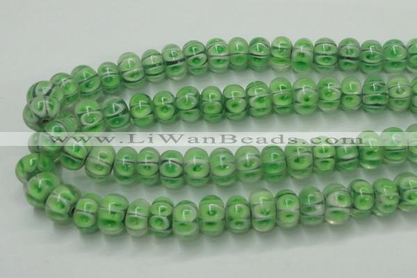 CLG774 14 inches 8*12mm rondelle lampwork glass beads wholesale