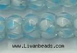 CLG780 14 inches 8*12mm rondelle lampwork glass beads wholesale