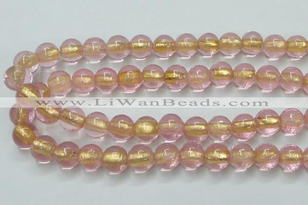 CLG838 15.5 inches 12mm round lampwork glass beads wholesale