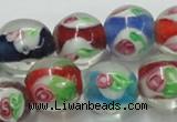 CLG876 15.5 inches 12mm round lampwork glass beads wholesale