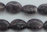 CLI05 15.5 inches 13*18mm oval natural lilac jasper beads wholesale