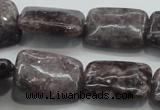 CLI07 15.5 inches 18*25mm rectangle natural lilac jasper beads wholesale