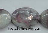 CLI59 15.5 inches 22*30mm oval natural lilac jasper beads wholesale