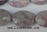 CLI70 15.5 inches 18*25mm oval lilac jasper beads wholesale