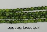 CLJ200 15.5 inches 4mm round dyed sesame jasper beads wholesale