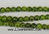 CLJ210 15.5 inches 6mm round dyed sesame jasper beads wholesale