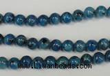 CLJ214 15.5 inches 6mm round dyed sesame jasper beads wholesale