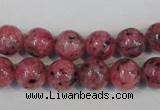 CLJ232 15.5 inches 10mm round dyed sesame jasper beads wholesale