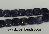 CLJ255 15.5 inches 8*8mm square dyed sesame jasper beads wholesale